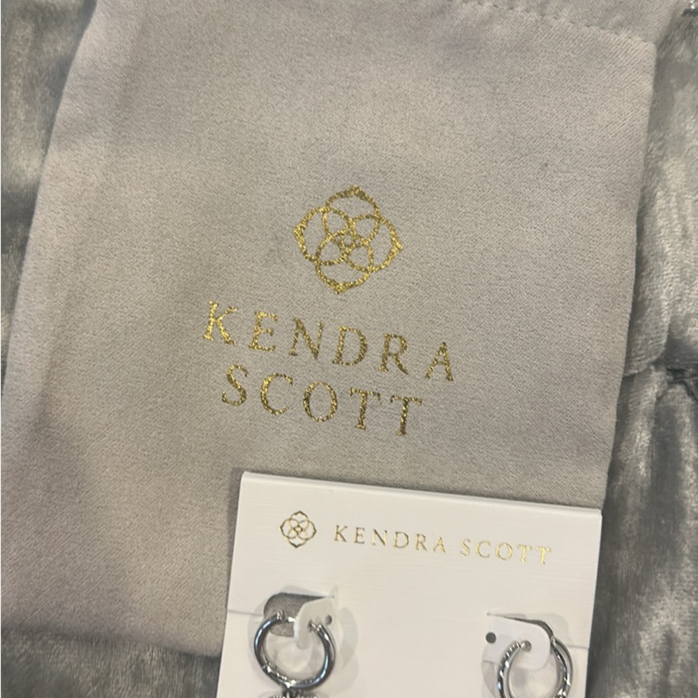 Kendra Scott Silver-Tone Hoop Earrings